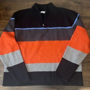 Alex Cannon Striped Sweater 1/4 zip
Extra fine merino wool. No pilling